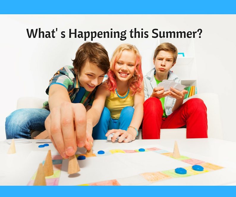 kids playing board game